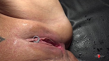 Horny granny grandma creampie gangbang with young slut