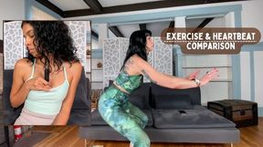 Exercise & Heartbeat Comparison Feat Aria Nicole and Nyxon 4K - Stethoscope, Real Heartbeat Sounds, Resting Heart Rate, Exercise, Jumping Jacks, Squats, Relaxed Heart Rate, Stress Test, Refractory Period