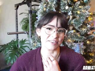 Kitty Valance Presents Her Pink Twat As Surprise Holiday Gift