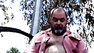 Dad Teddy Jacks in the Park