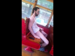 Str8 guy stroke in bus