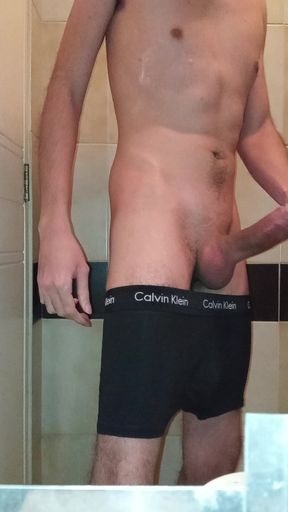 Hard in My Black Underwear