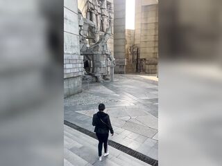 Soviet Monument Sex with the Anal Granny