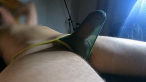 I Reach an Orgasm Touching My Penis with the Transparent Fabric of My Thong