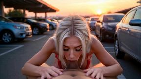 hot two scenes: red mini parking lot sex & redhead black mini metro masturbation fuck ai generated