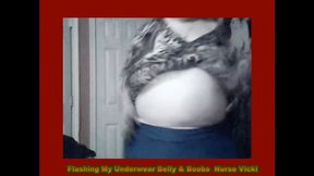 Nurse Vicki Flashes Her Under Wear m4v