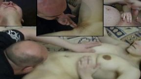 Nadine Cays gets a grandpa facial