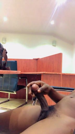 Black Cock Lonely Office Masturbate