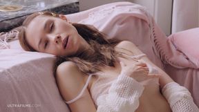 ULTRAFILMS Cute thin whore Leona Mia teasing us in this amazing solo tape