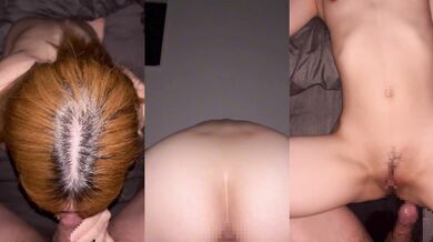 Raw and rough creampie pounding my tight little wife japanese POV
