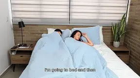 Stepsister gets hammered by stepbrother while stepfather watches