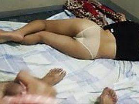 BOSO muna PANTY BAGO JAKUL sa HARAPAN NIYA. CUMSHOT sa PANTY