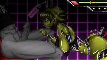 Five Nights at the Striptease Club [ Hentai Game PornPlay ] Ep.1 Dangerous animatronics Blowjob !