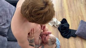 Twink Takes His Friend’s Big Dick Balls Deep and Swallows