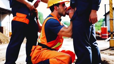 Construction Blowjob. Part 4