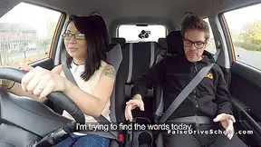Petite Busty Asian Bangs Her Instructor
