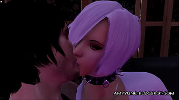 3D Pink Scene Emo Futa Girl With Guy Fucks HOT And HEAVY!