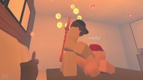 Rosita takes a stiff hammer in doggy style while shaking for more