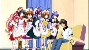 Master fingers his filthy anime teens