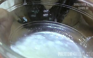 Premium Bukkake - Silvana swallows 58 huge mouthful cumshots