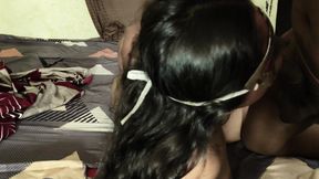 Indian Hot Bhabhi Blowjob and Fuck in the Bedroom