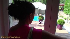lucky poolboy gets a slippery nuru massage
