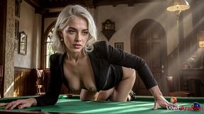 arab slut spreads her legs on the pool table.[ai]