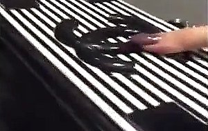 Amateur strips and masturbates in the changing room