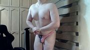 Hot stud shows off his patriotism on cam