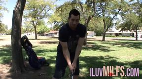 Brunette with a petite body gets a cumshot after smashing