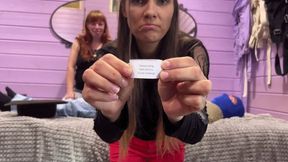 One man under two girls full weight trampling game (wmv)