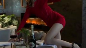 Red dress