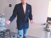 Maolo mega ripped tight buns hunk exposes cock & jerks!