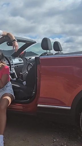 Big Titted Babe Gets Fucked in My Convertible.