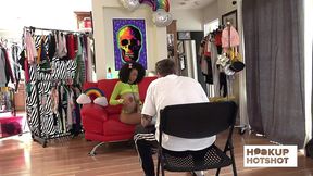 bts - ariana aimes gets stripped backstage before her shoot!