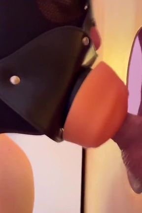 Straight Guy Pounds His Girl at the Gloryhole - but Who's Really Moaning Behind It?!