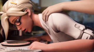 Mercy deep Sex on the kitchen [Grand Cupido]( Overwatch )