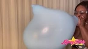 Ebony Looner Blow To Pop Shaped Loon