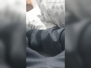 Step mommy in daybed tugjob step son knob making him hard