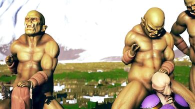 Female knight lose to monster ork - episode.14