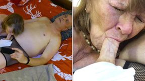 Granny Carmen&#039;s Candy Cane Sucking Christmas in July 12 9 2024 CAMS245M
