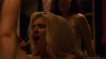 Sabina Rouge and Jessie are making out and getting naked, to satisfy each other's sexual needs