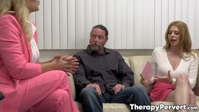 Stepdad & Therapist Gangbang Stepdaughter