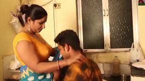Hot Aunty Seduces junior Boy