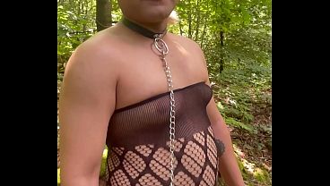 Femme Sandy - Bare in the Bushes: Exposure Walk &amp_ Swallowing