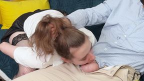 ritzy rain ass whipped red and soles belted for pestering her master and foot job while he was working