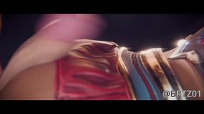 3D Futa Compilation 1080p - Wonder Woman, Lara Croft, Harley Quinn Anal &amp; Deep Throat