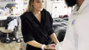 Older hotwife takes BBC mailman's big black cock and begs for a facial