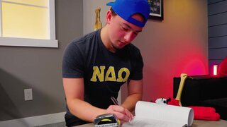 Giving a blowjob at the gloryhole and then doing more