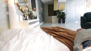 Blowjob, cum in mouth, double penetration &#8211; perfect body blonde MILF girl getting dick from ass to mouth by big cock